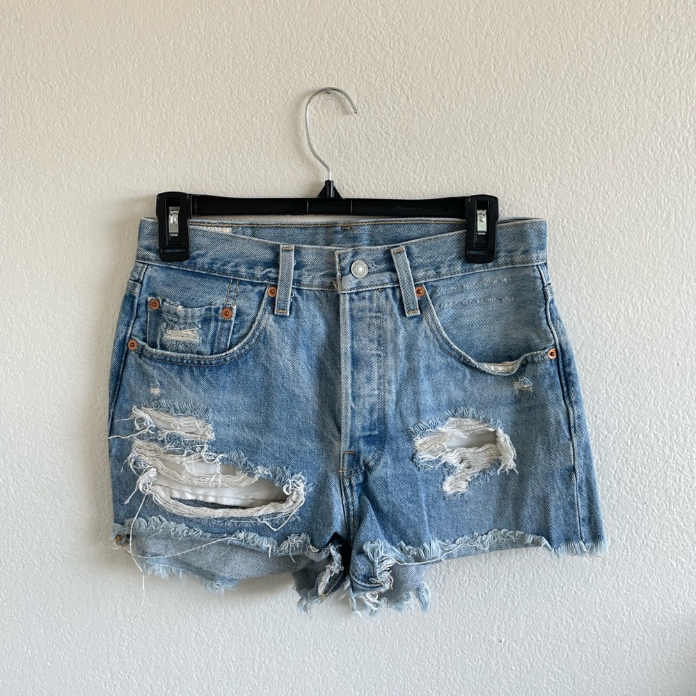 Levi’s Distressed Denim Shorts